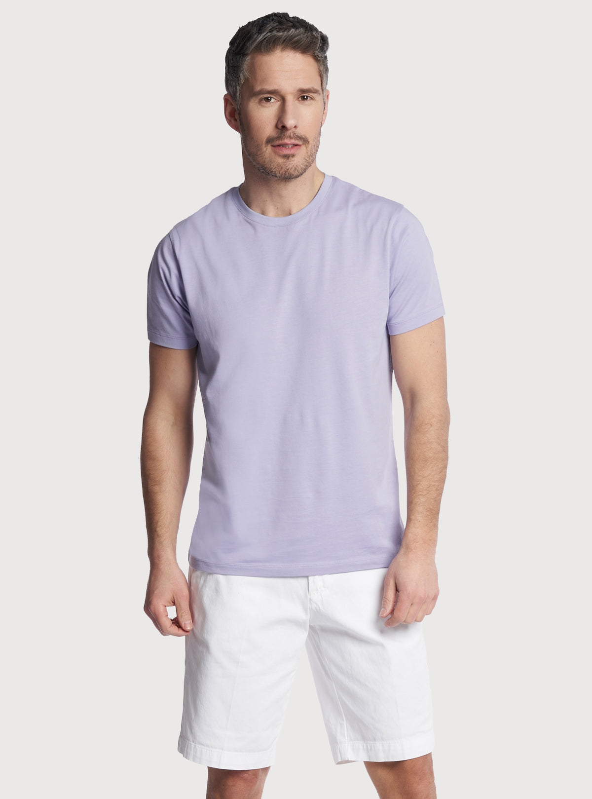 T-shirt tinta unita in cotone-0