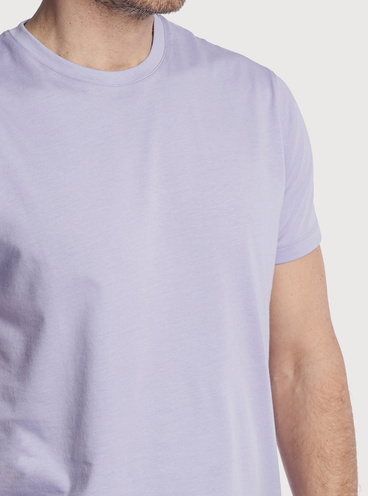 T-shirt tinta unita in cotone-3