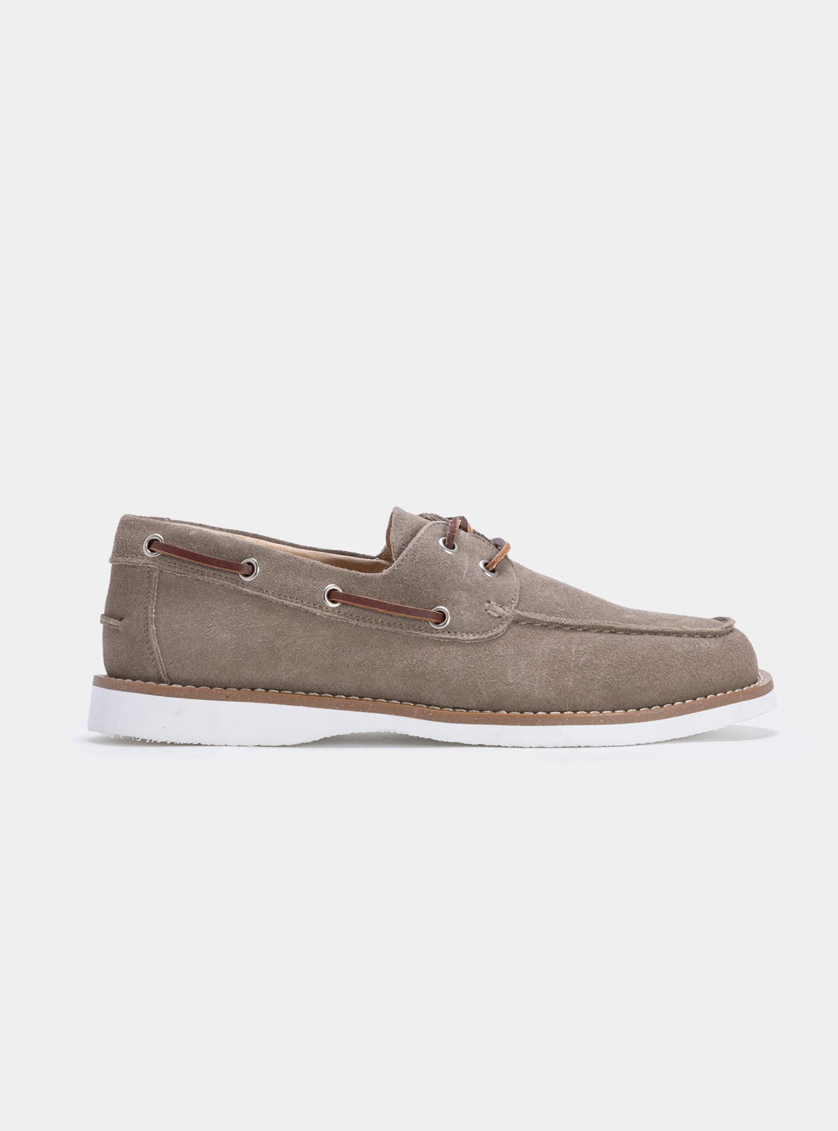 Chaussure bateau en daim
