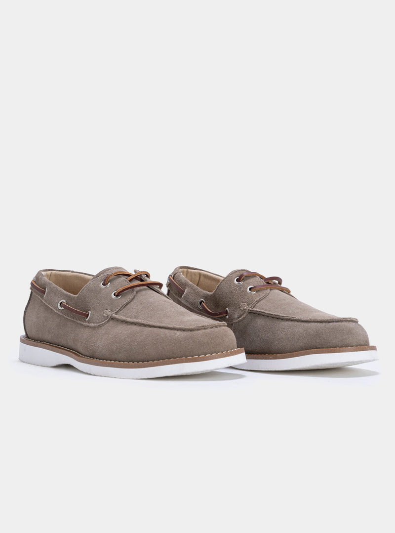 Chaussure bateau en daim