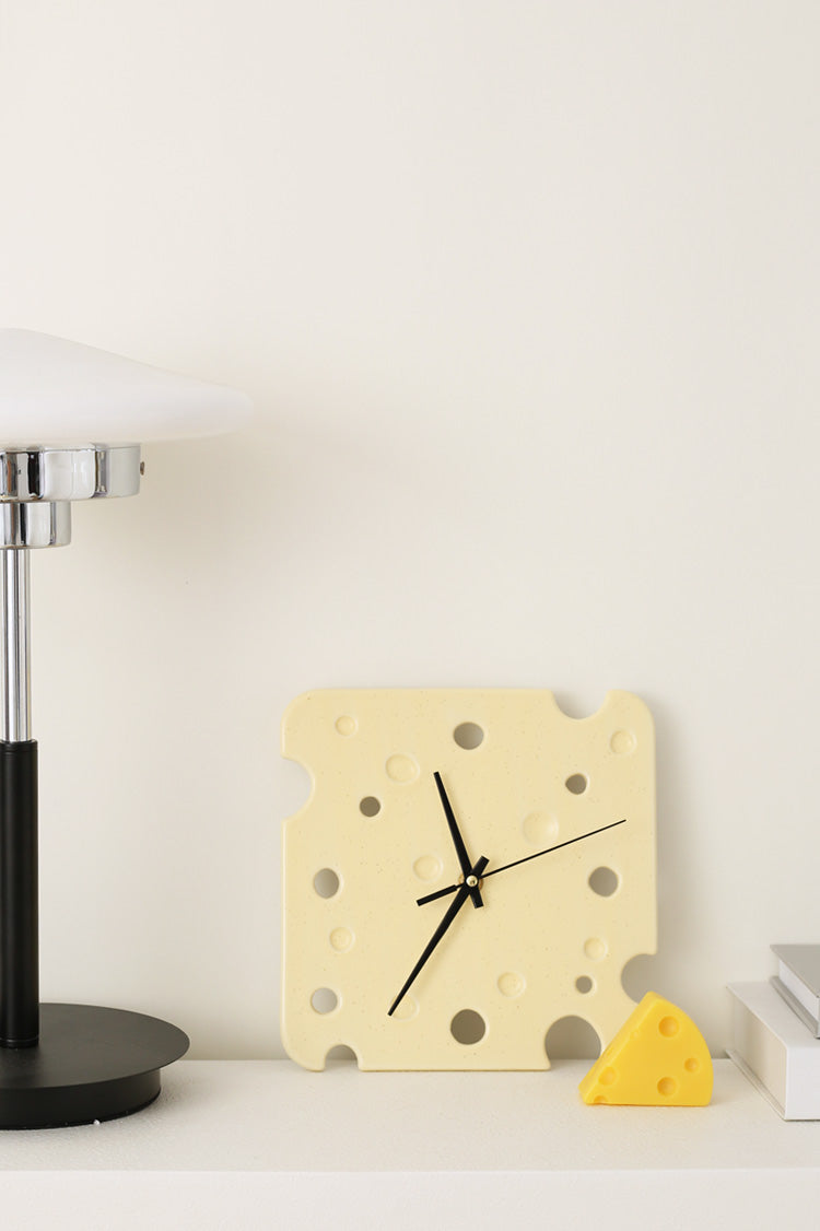 Horloge Murale en Forme de Fromage