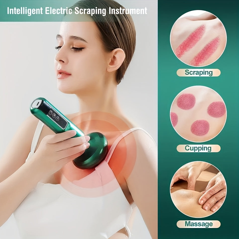 Outil de massage Gua Sha rechargeable par USB à 6 vitesses