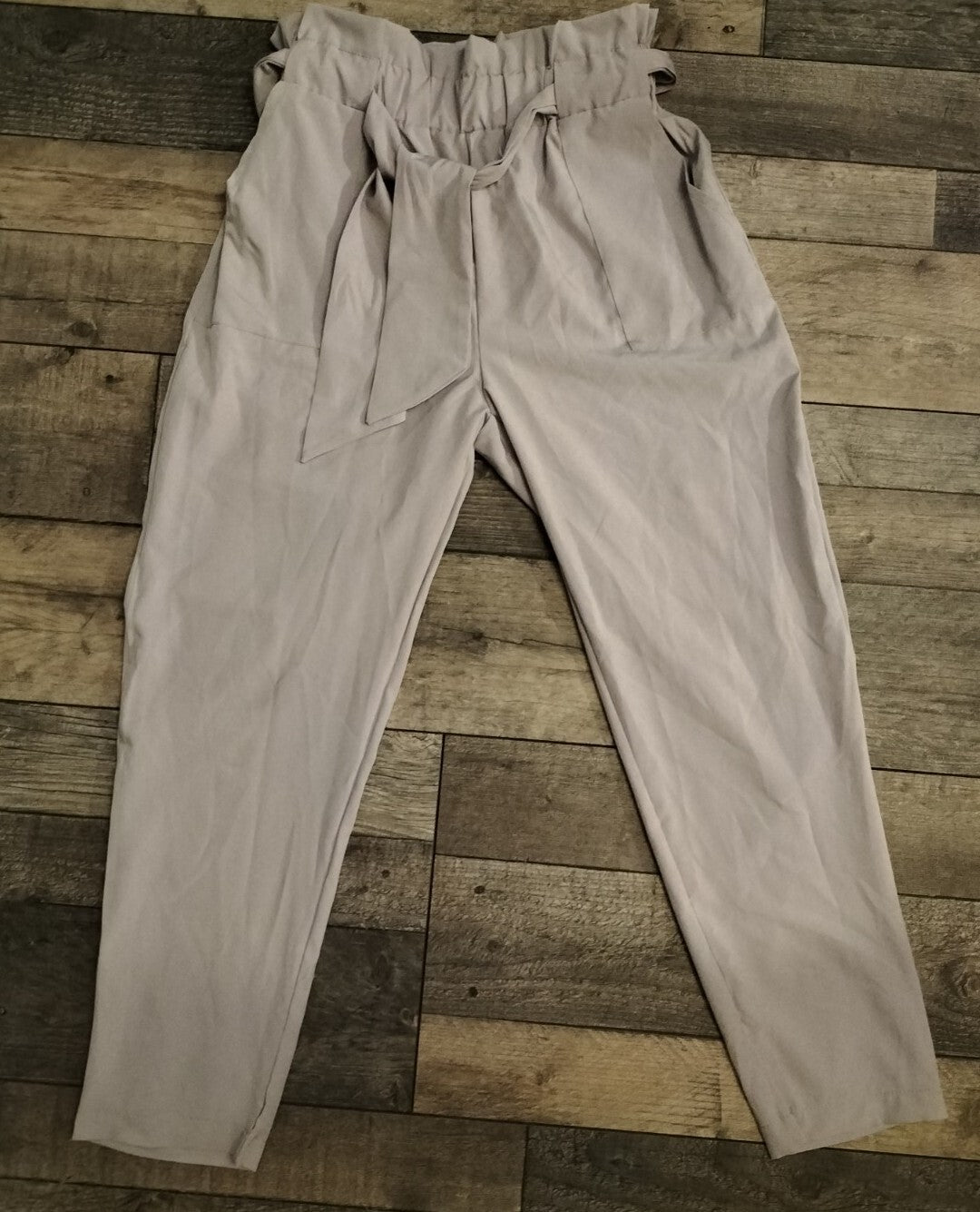 Women's Dress Trousers With Waste Tie
