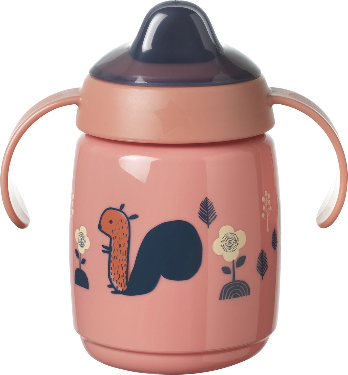 Gobelet d'apprentissage avec bec souple Tommee Tippee Superstar Sippee - avec bec souple - avec intellivalve - technologie antibactérienne bacshield - à partir de 6 mois - 300 ml - rouge