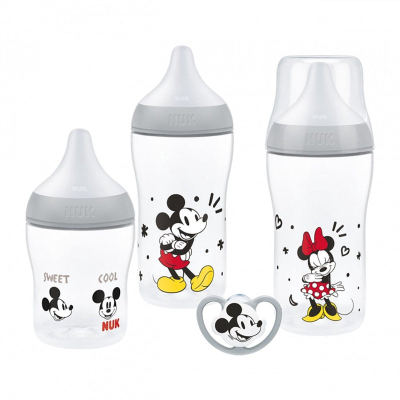Nuk - biberon - accord parfait Disney Mickey Mouse 150ml 260ml - alimentation pour bébé - tétine - sans BPA - anti-colique - indicateur de température - alimentation - biberon - biberon