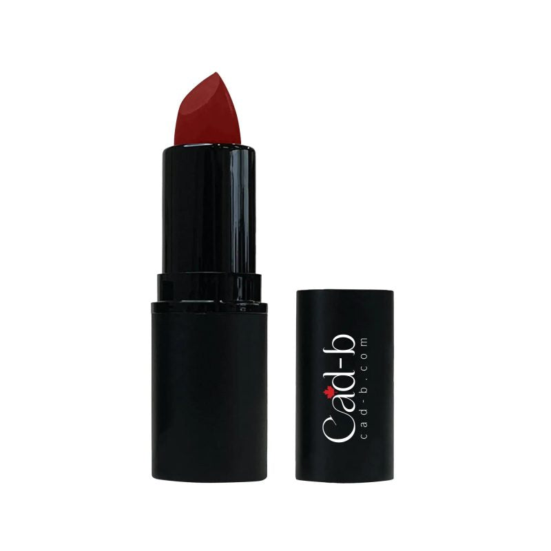 Matte Lipstick – Cherry Tart MM7 | Rich Pigmented Velvet Matte Lip Color with Beeswax, Castor Oil & Vitamin E | Vegan & Cruelty-Free | CAD B