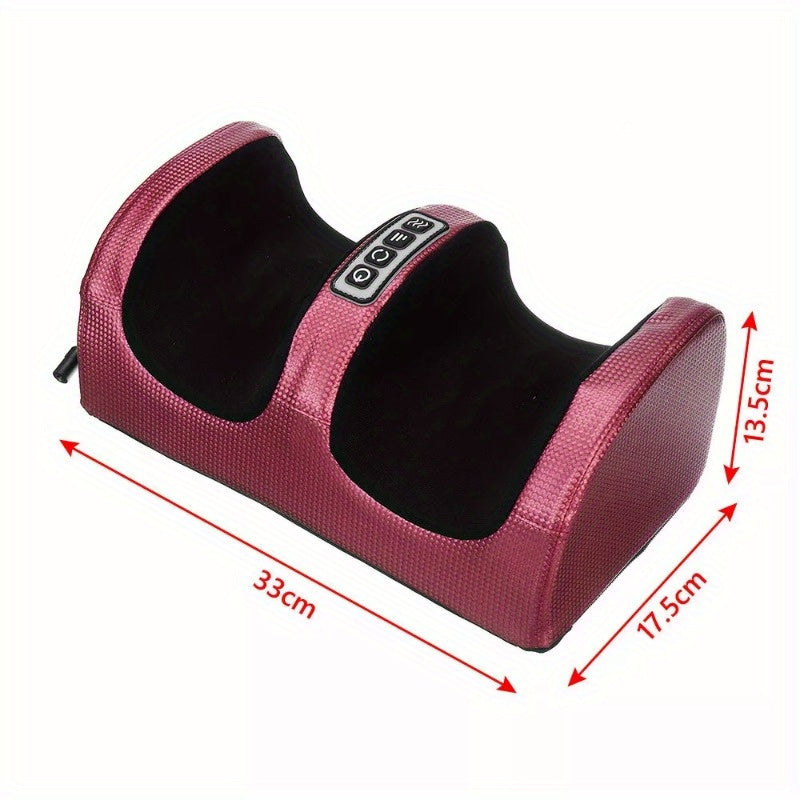 Appareil de massage des pieds – Pétrissage électrique chauffant (rouge)