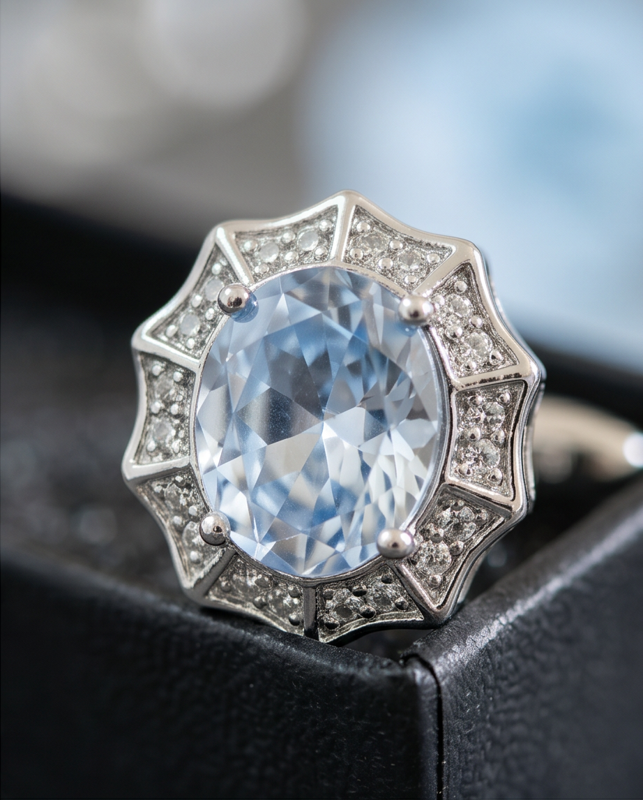 Blue Ice Crown Cufflinks-2