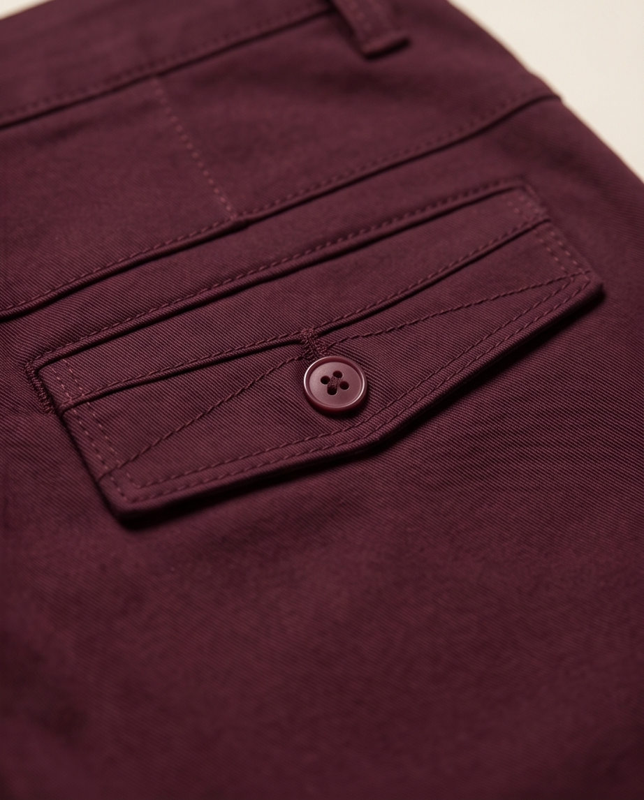 Burgundy Slim-Fit Stretch Chino-3