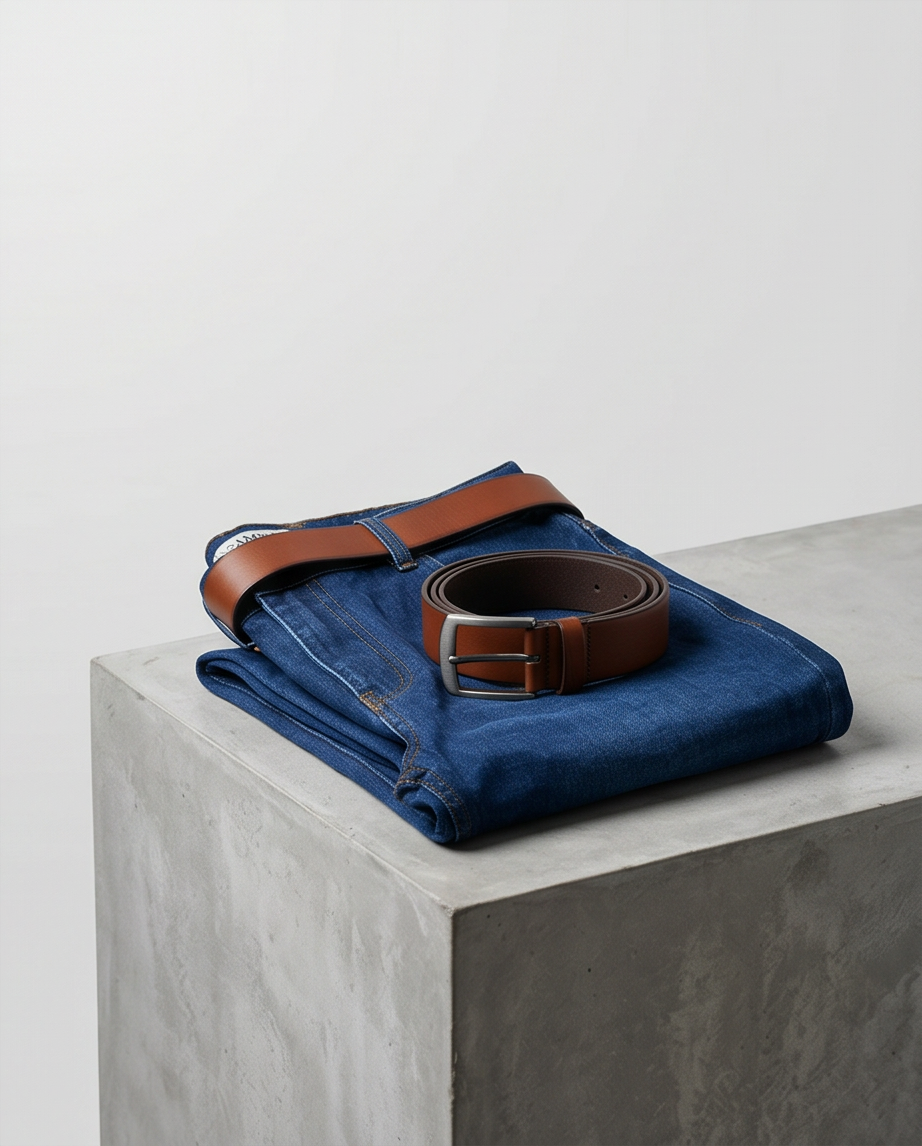 Men’s Regular Fit Denim with Contrast Pocket Detail-4
