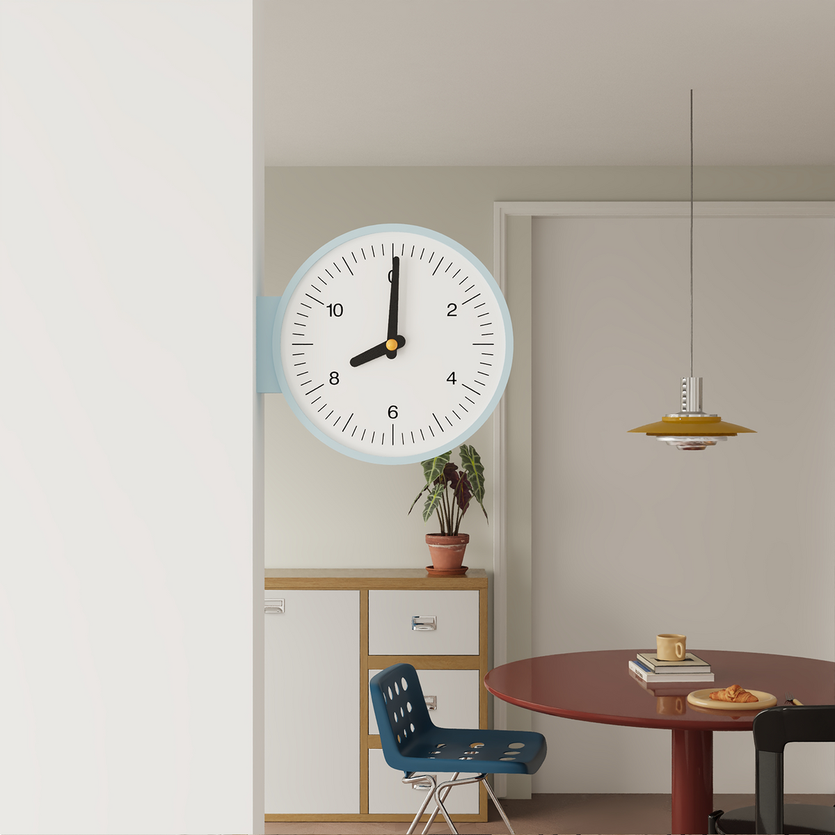 Horloge double face Minimalisme