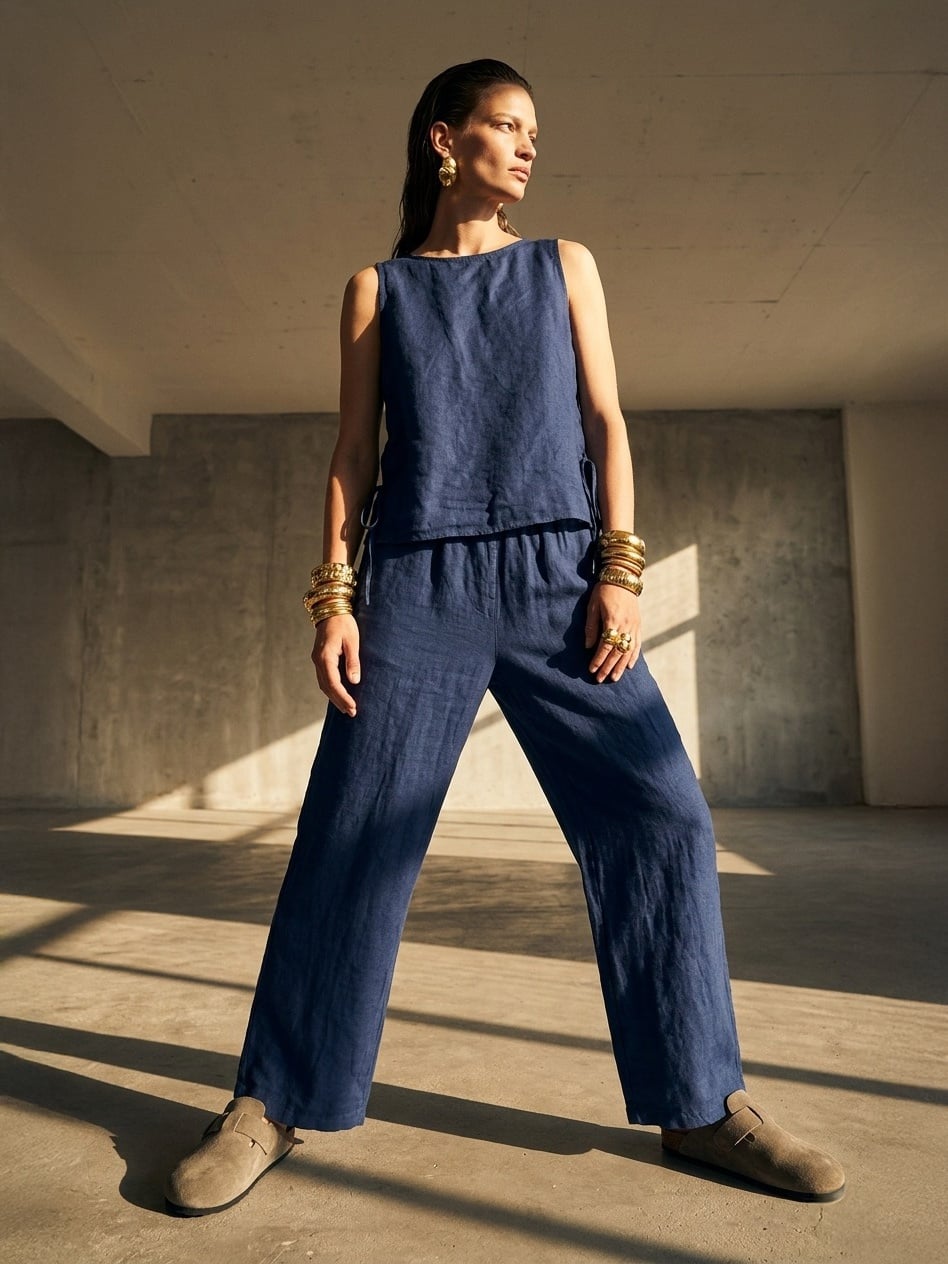 Women's trousers, Capsule Collection, 100% linen