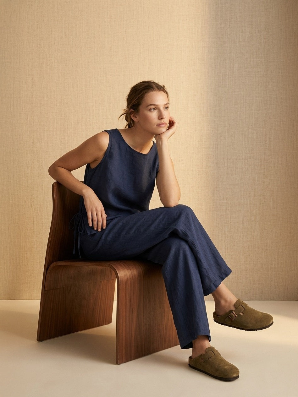 Women's trousers, Capsule Collection, 100% linen