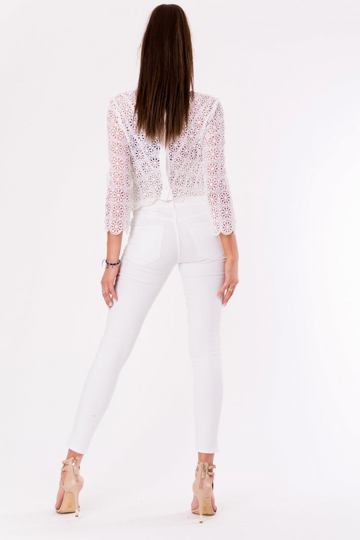 BLOUSE -BLANC 48024-1
