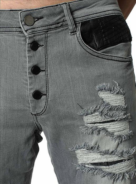 CRSM DESTROYED JEANS FOR MEN - 16001-1-3