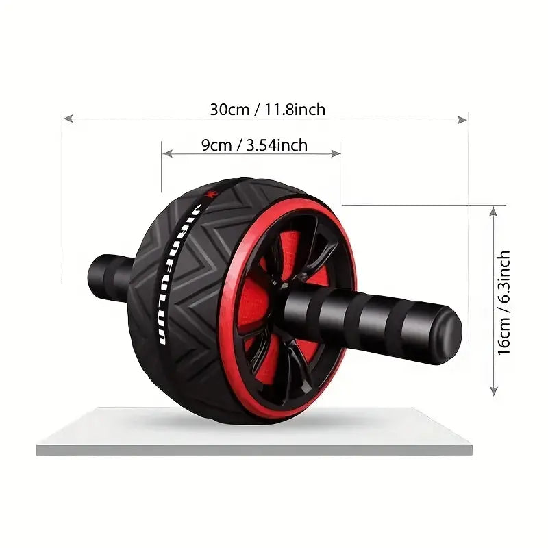 Roulette d'exercice abdominale en acier inoxydable - Entraînement de base ultime