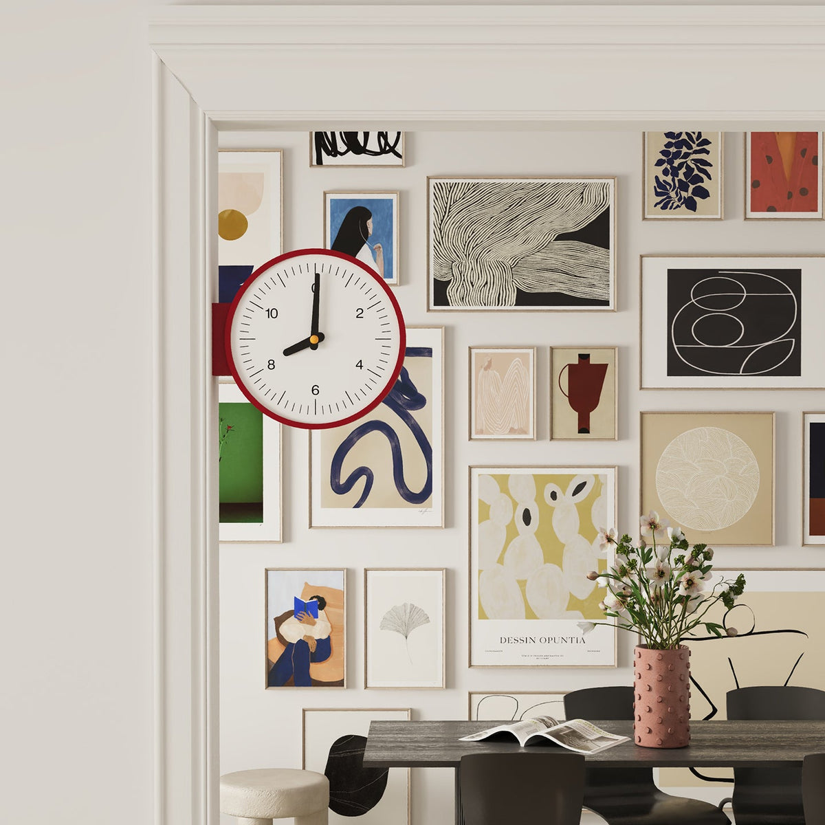 Horloge double face Minimalisme
