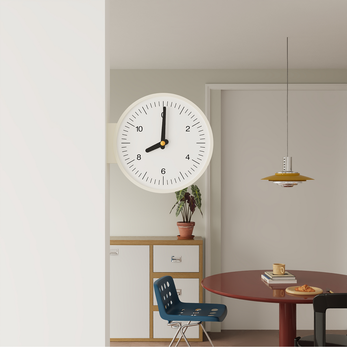 Horloge double face Minimalisme