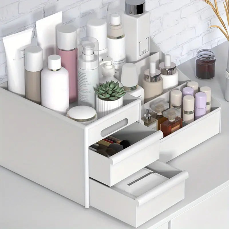 Large Capacity Cosmetic Storage with Drawers Store Brushes, Makeup, Skincare, Perfumes-3