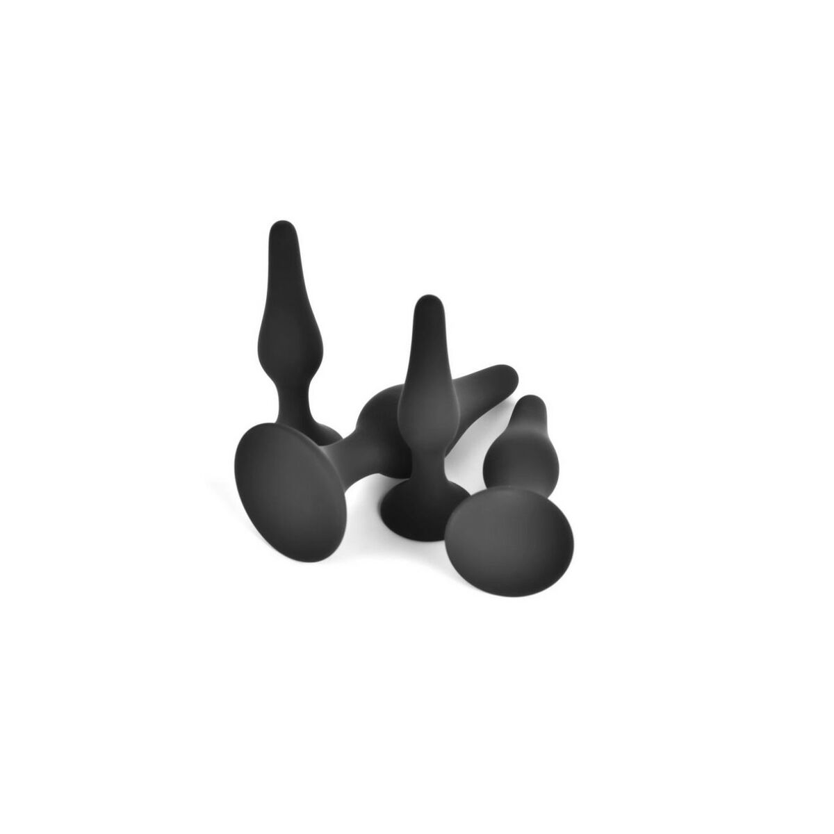 Anal plug VSCNOVELTY Black Silicone Set 4 Pieces-2