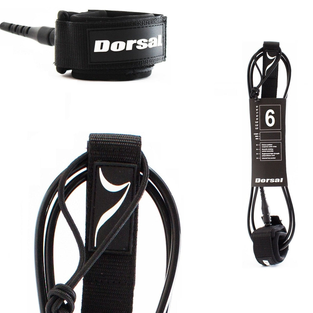 Leash de surf DORSAL pour planche de surf, longboard et SUP