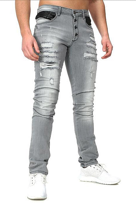 CRSM DESTROYED JEANS FOR MEN - 16001-1-0