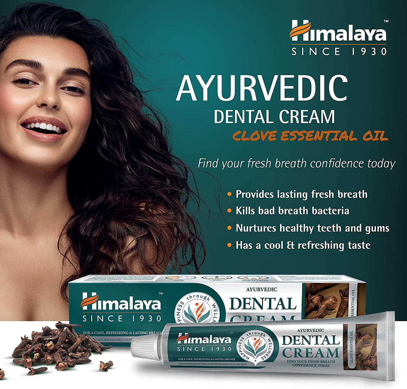 Himalaya Ayurvedic Dental Cream Herbal Toothpaste - Clove - 100 g-1