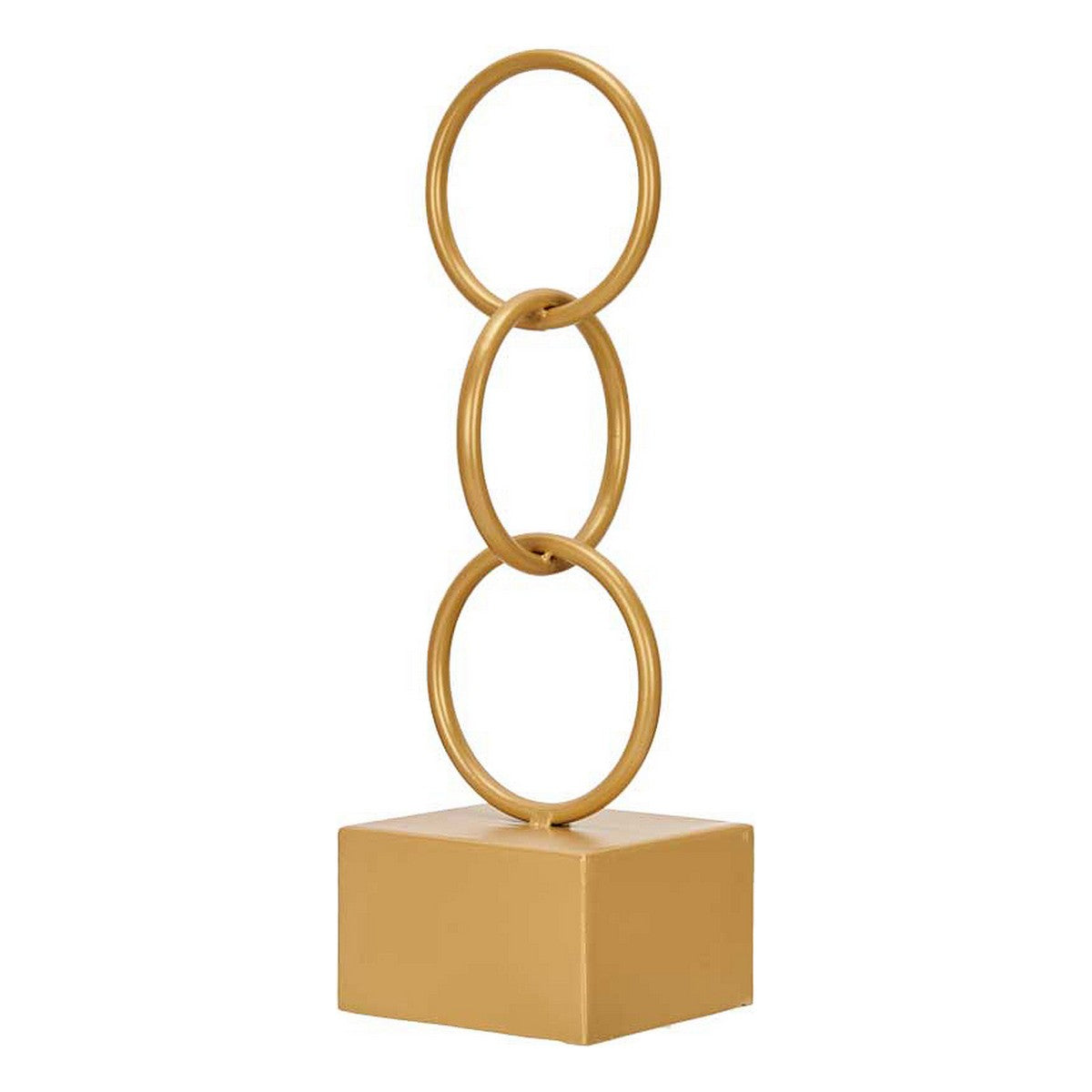Decorative Figure Gift Decor Golden Rings 12,5 x 40,5 x 12,5 cm-0