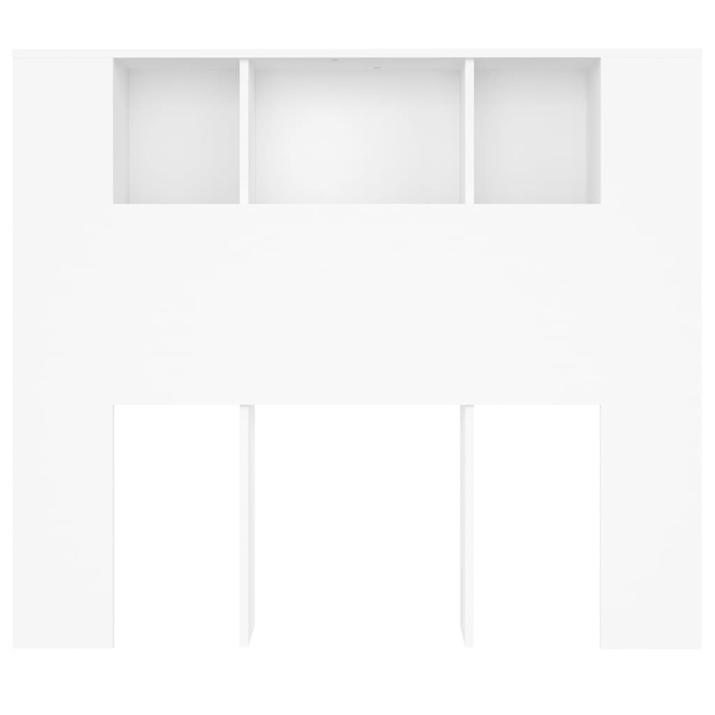 NNEVL Armoire de chevet blanche 120x18,5x104,5 cm