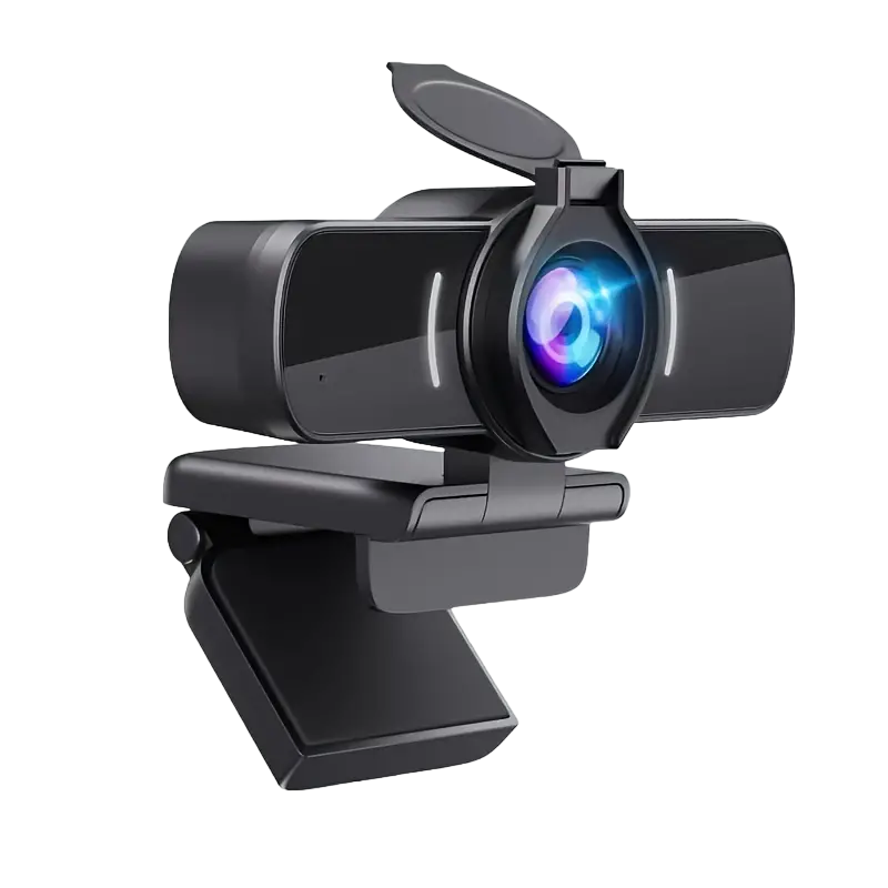 Webcam HD 1080p avec microphone – Vidéo nette et son cristallin