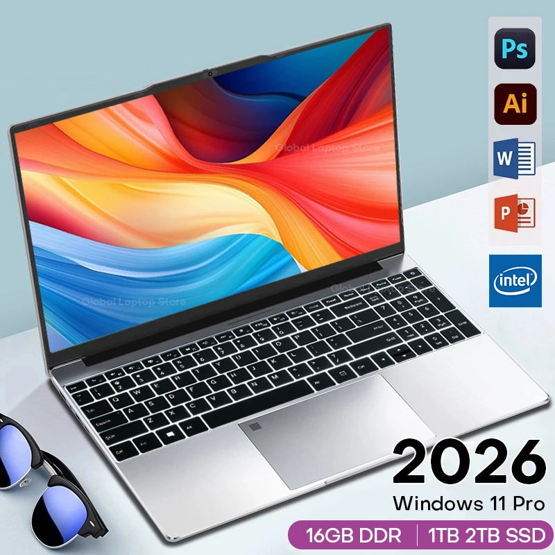 Laptop portátil de 15,6" com processador Intel Core i9 10980HK, computador para jogos, 16 GB de RAM, SSD M.2 de 1 TB, Windows 11, teclado retroiluminado, notebook PC com tela 4K HD.