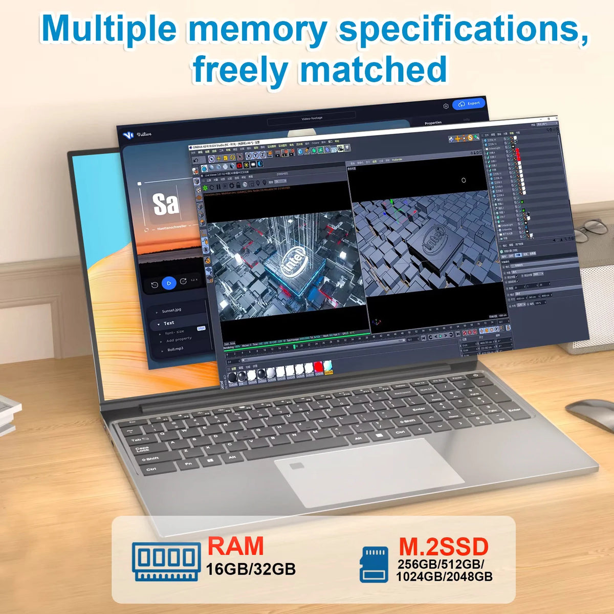 Laptop portátil de 15,6" com processador Intel Core i9 10980HK, computador para jogos, 16 GB de RAM, SSD M.2 de 1 TB, Windows 11, teclado retroiluminado, notebook PC com tela 4K HD.