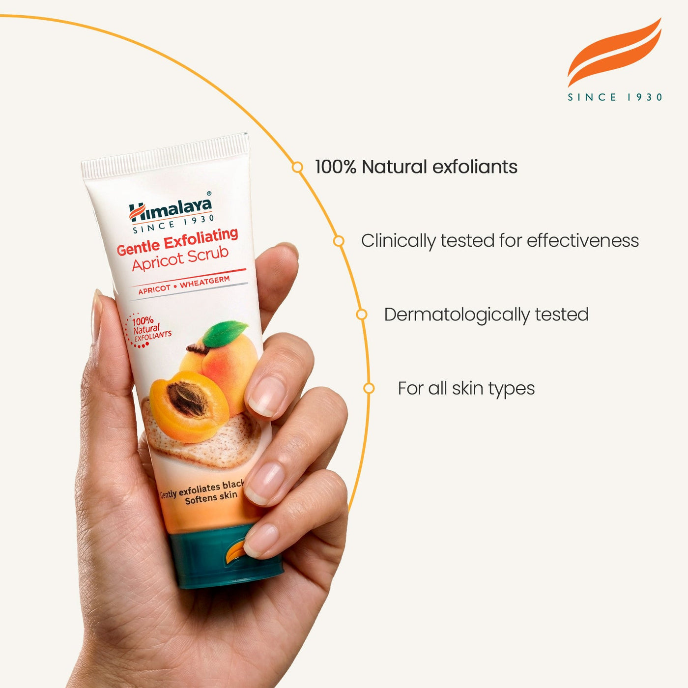 Himalaya Gentle Exfoliating Apricot Scrub - 75ml-3