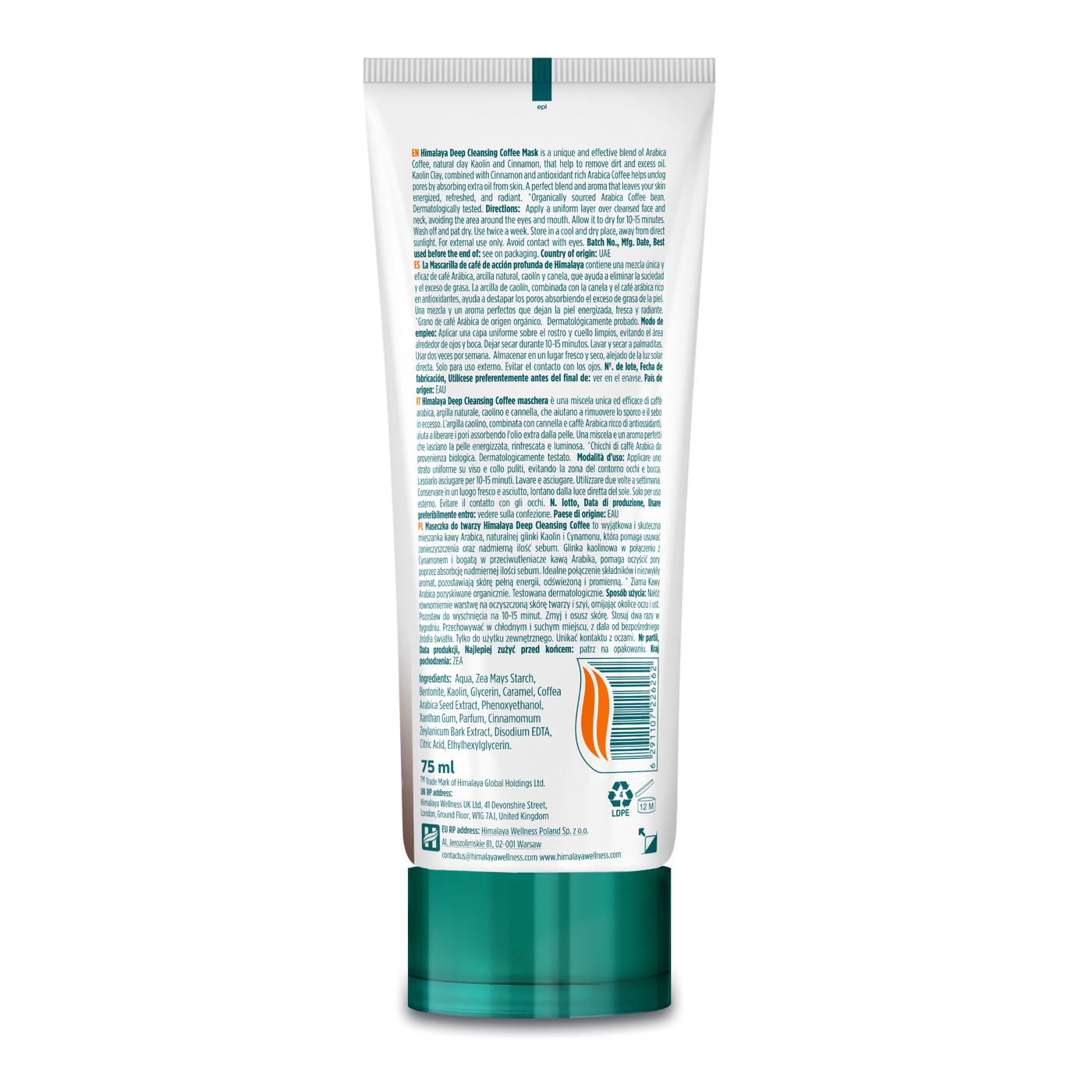 Himalaya Deep Cleansing Coffee Face Mask - 75ml-1