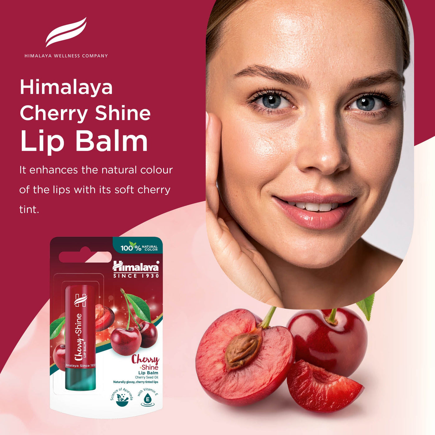Himalaya Cherry Shine Lip Balm, 4.5g-3