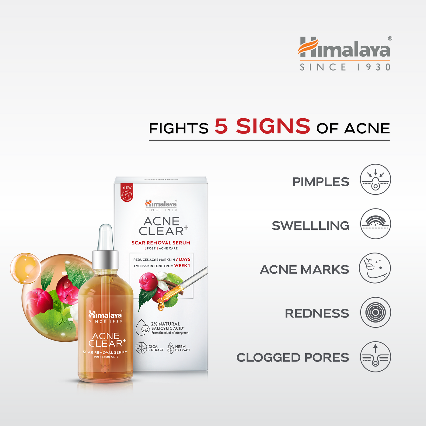 Himalaya Acne Clear+ Scar Removal Serum-2