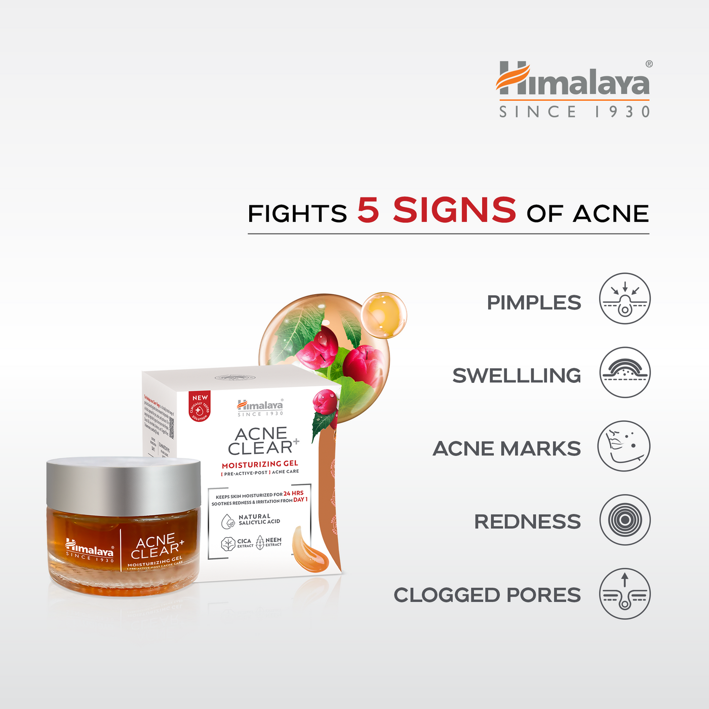 Himalaya Acne Clear+ Moisturizing Gel-2