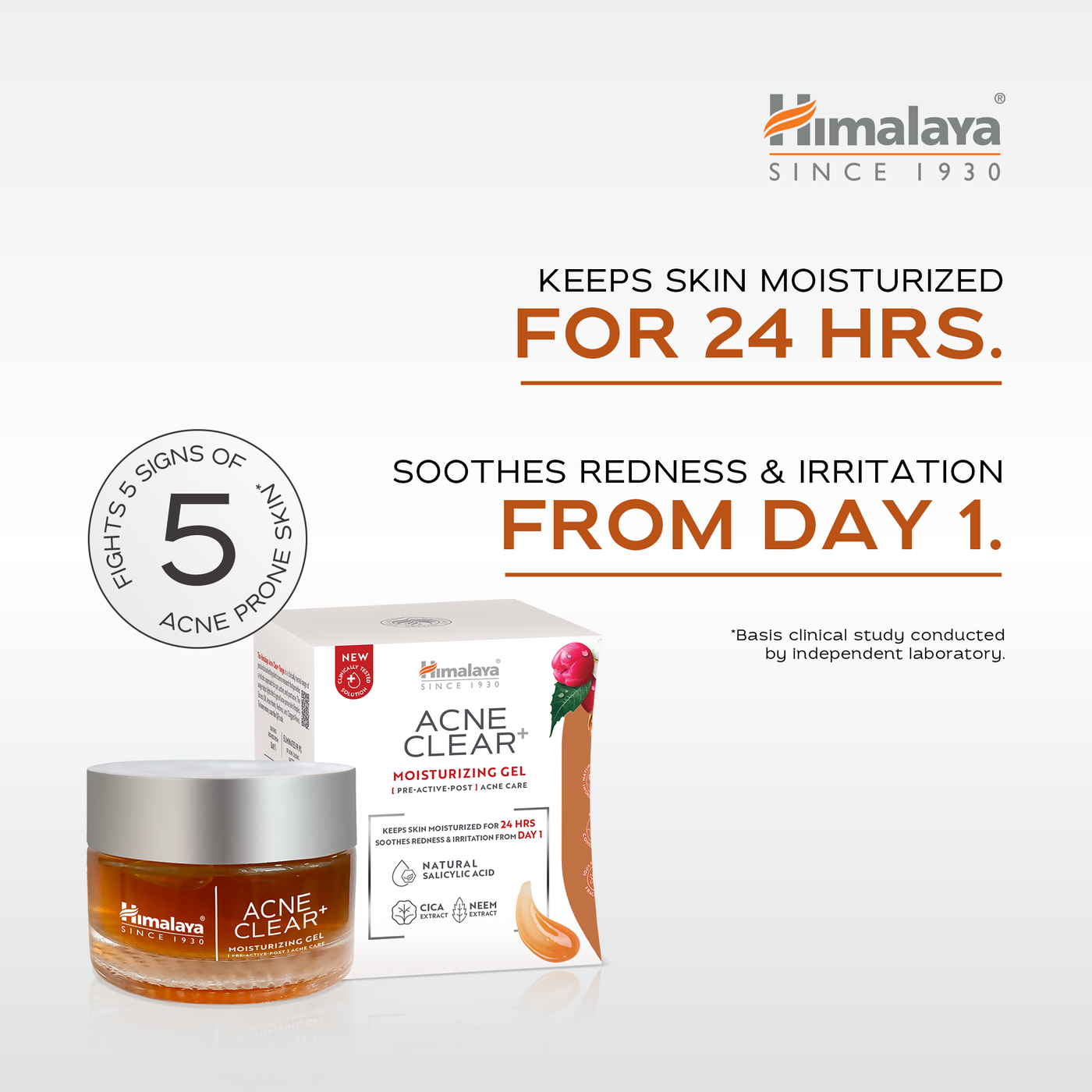 Himalaya Acne Clear+ Moisturizing Gel-1