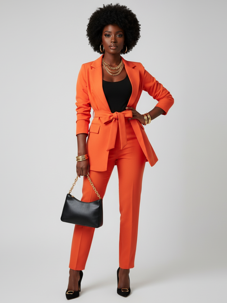 Blazer ceinturé, Tribeca | Femme - BYMANYC ® New York