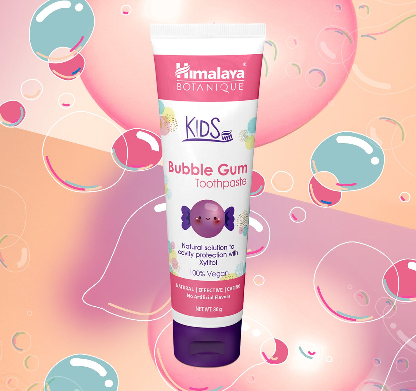 Himalaya Kids Bubble Gum Toothpaste - 80g-1