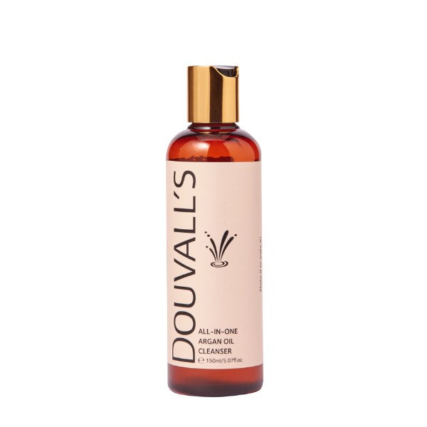 Nettoyant Tout-en-Un à l'Huile d'Argan Bio 150ml | Nettoyage en profondeur et démaquillant