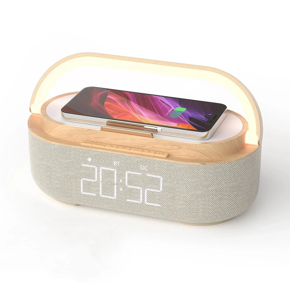 Haut-parleur Bluetooth avec chargement sans fil et réveil