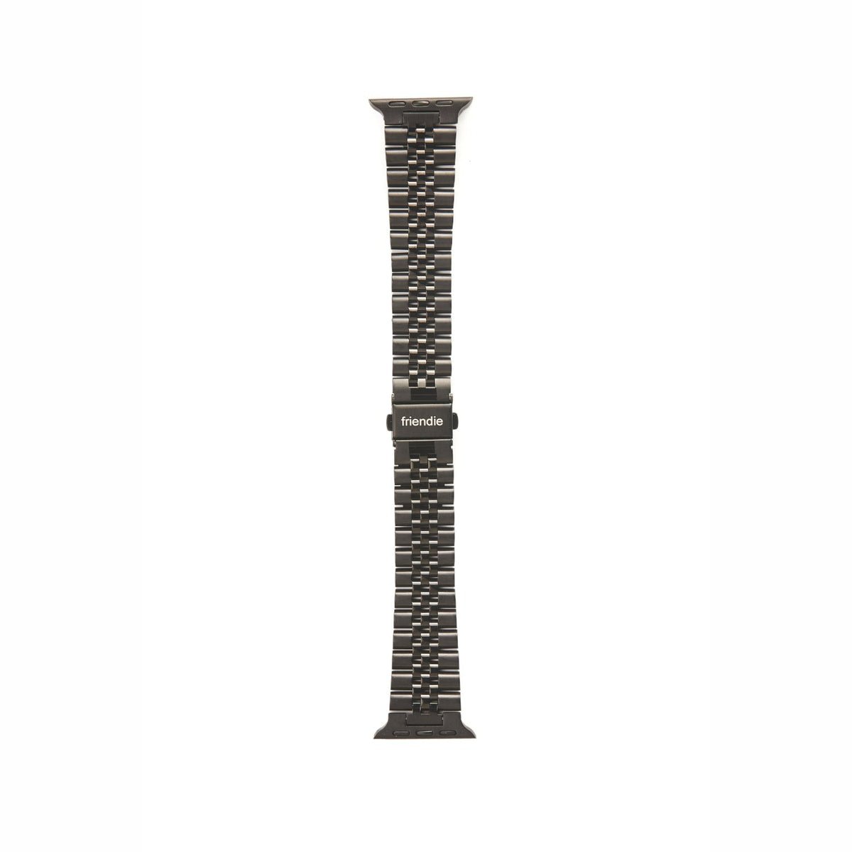Bracelet à maillons en acier inoxydable - The Perth en noir, taille large - Compatible avec Apple Watch de 42 mm à 45 mm