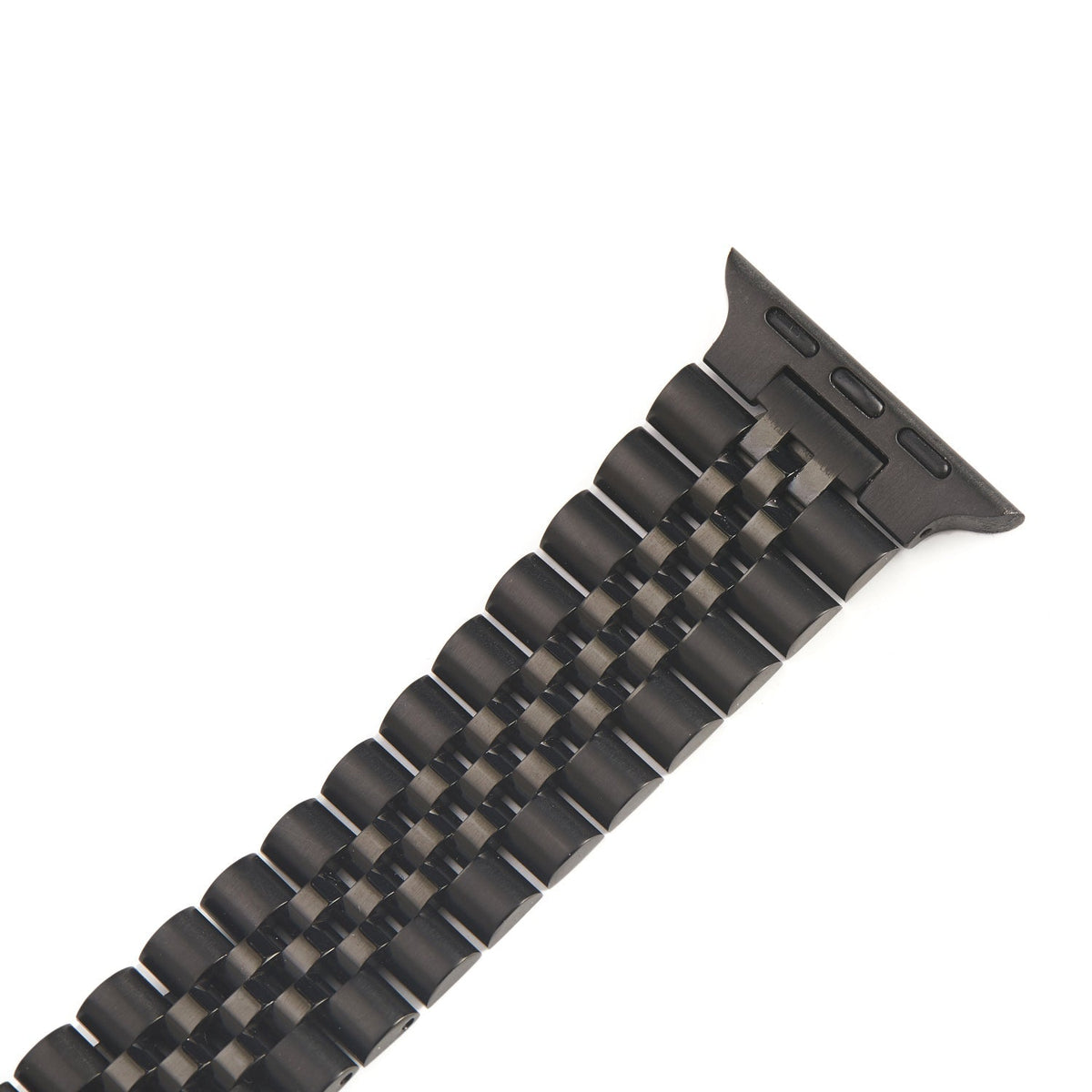 Bracelet à maillons en acier inoxydable - The Perth en noir, taille large - Compatible avec Apple Watch de 42 mm à 45 mm