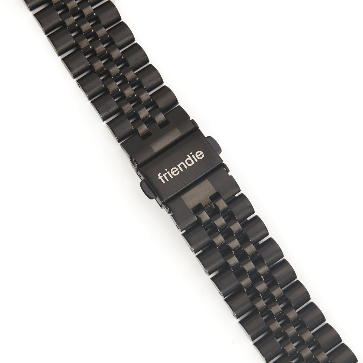 Bracelet à maillons en acier inoxydable - The Perth en noir, taille large - Compatible avec Apple Watch de 42 mm à 45 mm