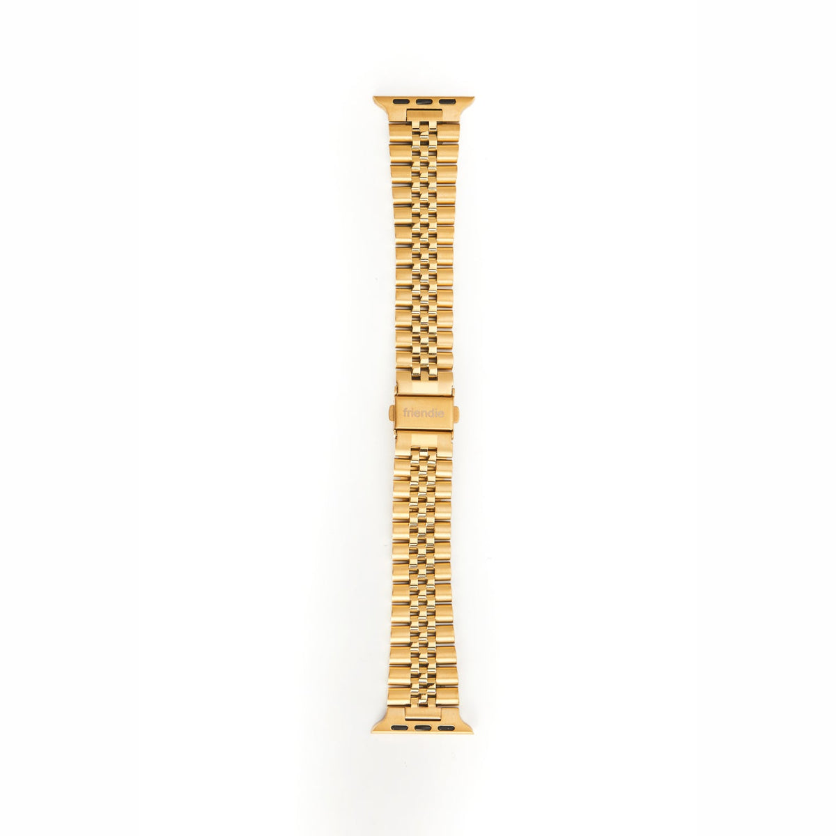 Stainless Steel Link Bracelet Band - The Perth in Gold Large - Compatible with Apple Watch Size 42mm to 45mm