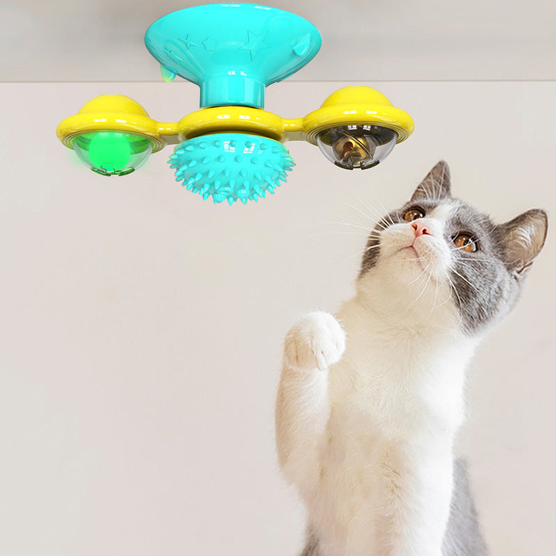 Cat Rotating Windmill Interactive Toy