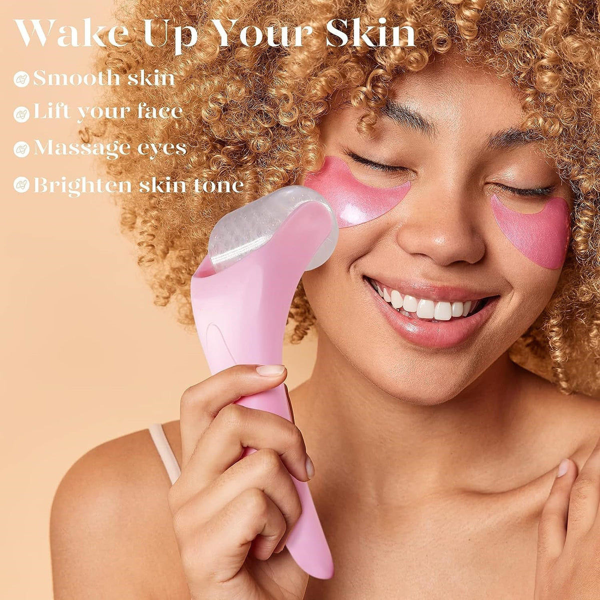 Chill and Glow Facial Ice Roller Massage Device