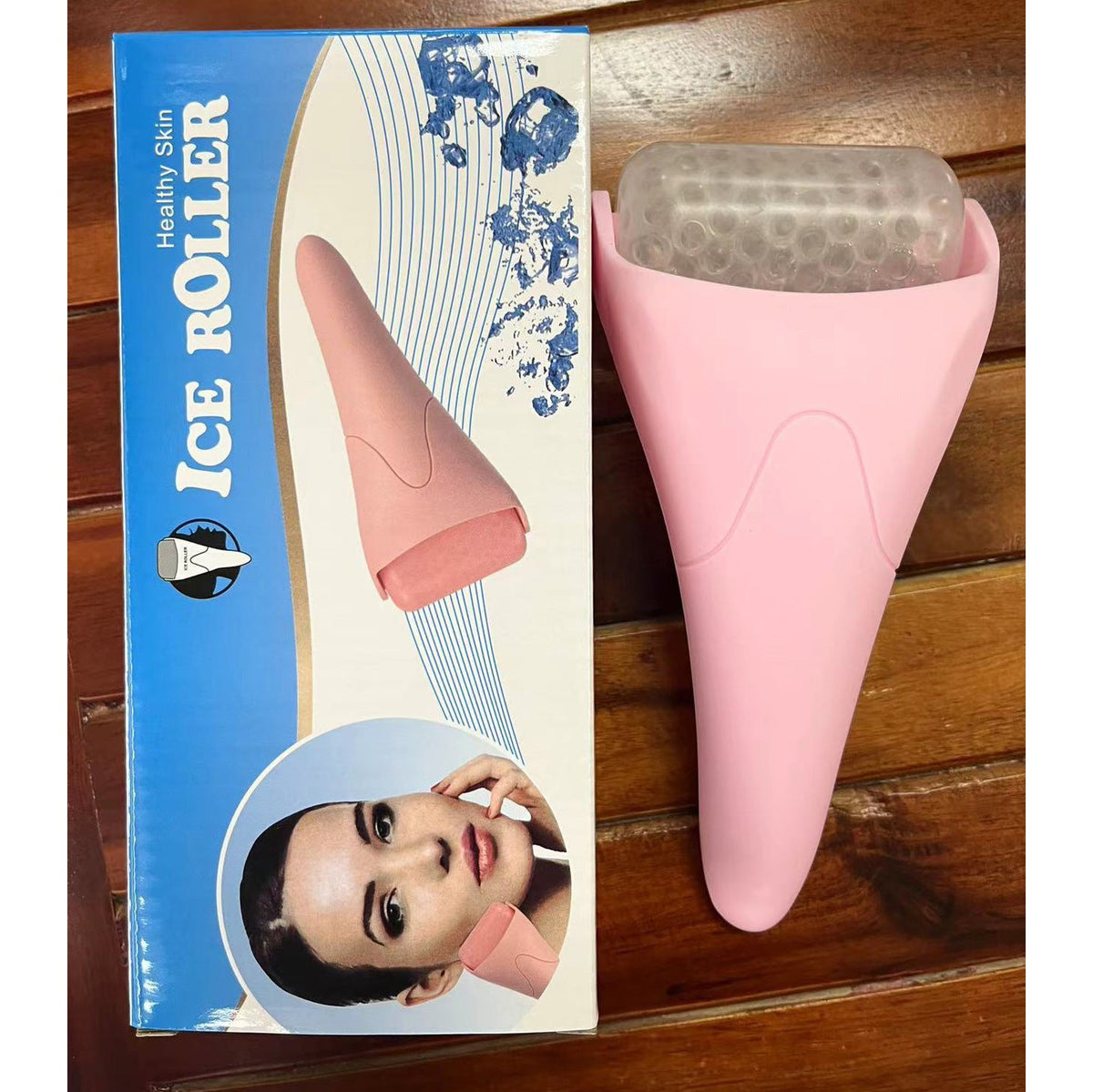 Chill and Glow Facial Ice Roller Massage Device