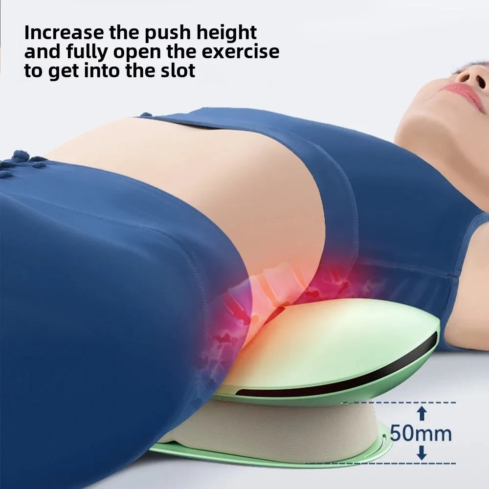 Electric Swing Lumbar Traction Massager Green